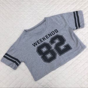 Weekends cropped t-shirt